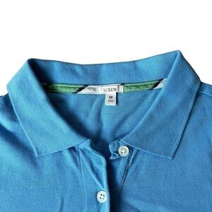 J Crew Collared Knit Shirt in Light Blue